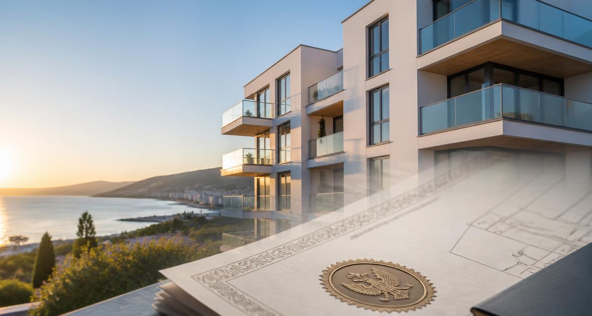Coastal apartment building in Albania — title registration completes the purchase process